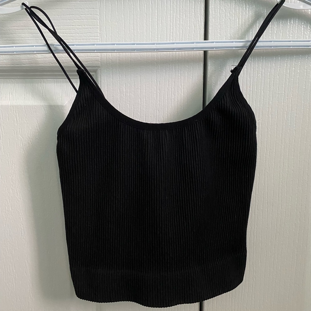 ARITZIA Black Strappy Tank
